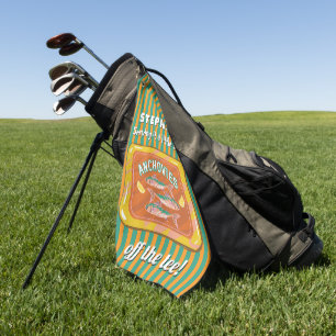 Salzige Fischliebhaber Golf-Accessoire Golfhandtuch
