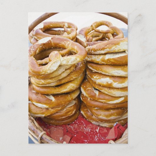 salzige gebackene Waren Postkarte (Vorderseite)
