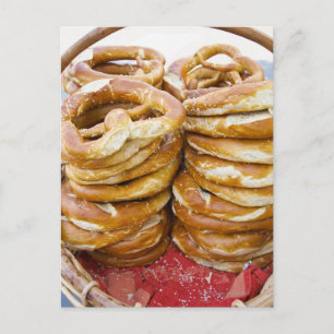 salzige gebackene Waren Postkarte