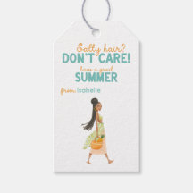 Salzige Haare, egal, Beach-Girl-Sommer-Geschenk-An