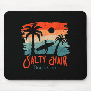 Salzige Haare sind egal Vintage Surfer Mousepad