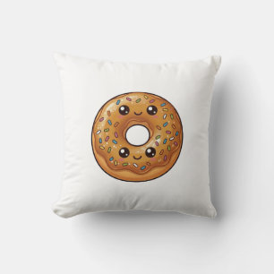 Salzige Karamell-Donut-Kawaii-Kissen-Polster Kissen