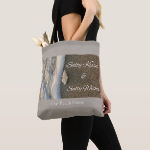 Salzige Küsse & Salzige Wünsche Strandhaus Küste Tasche