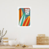 Salzige Tage Surfen Poster (Küche)