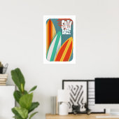 Salzige Tage Surfen Poster (Heimbüro)