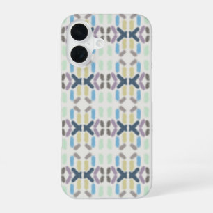 Salzige Wasserfarbe Pastellfarben auf Wolkenweiß iPhone 16 Hülle