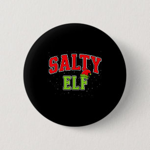 Salziger Elf Weihnachten Familie Passende Gruppe X Button