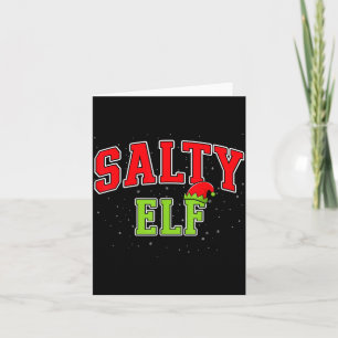 Salziger Elf Weihnachten Familie Passende Gruppe X Karte