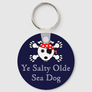 Salziger Olde Seehund Schlüsselanhänger