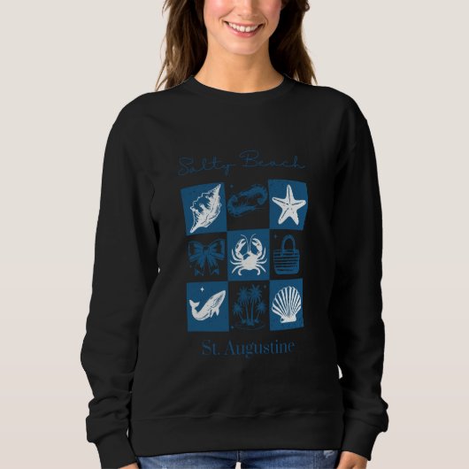 Salziger Strandurlaub St. Augustine Florida Sweatshirt (Vorderseite)