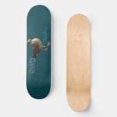 Salziges Hühner-Surf-Turf-Skateboard Skateboard (Vorderseite)