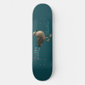 Salziges Hühner-Surf-Turf-Skateboard Skateboard (Vorderseite)