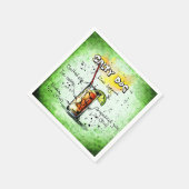 Salziges Hundegetränk-Rezept Serviette (Ecke)