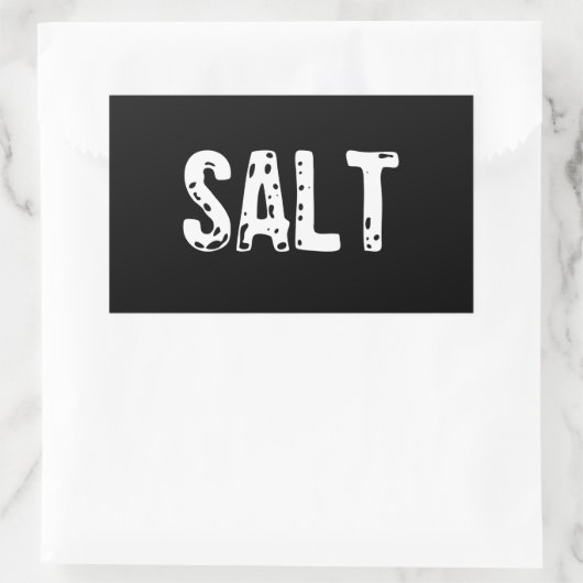 Salzkostüm - Salz und Pfefferkostüm Rechteckiger Aufkleber (Tasche)