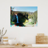Salzkreuzer Wasserfall, Oregon 3D-Anaglyph-Poster Poster (Küche)
