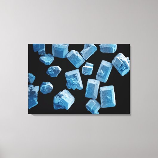 Salzkristalle (NaCl) Leinwanddruck (Vorderseite)
