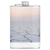 Salzlatten bei Morgendämmerung: Ätherische Minimal Flachmann (Vorderseite)