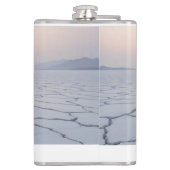 Salzlatten bei Morgendämmerung: Ätherische Minimal Flachmann (Rückseite)