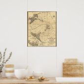 Salzmoor und Gezeitengebiete Poster (Küche)