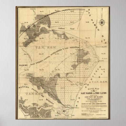 Salzmoor und Gezeitengebiete Poster (Vorne)