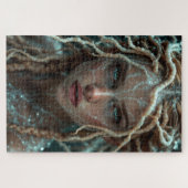 Salzmuse mit kristallisierten Salzbraiden Puzzle (Horizontal)