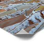 Salzpfannen in Maras, Peru Poster (Ecke)