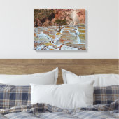 Salzpfannen von Maras, Peru Leinwanddruck (Insitu (Schlafzimmer))