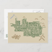 Salzsee Postkarten: Wasatch Green Postkarte (Vorne/Hinten)