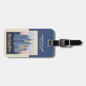 Salzsee-Tempel | Salt Lake City, Utah Gepäckanhänger (Vorderseite horizontal)