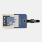 Salzsee-Tempel | Salt Lake City, Utah Gepäckanhänger (Rückseite horizontal)