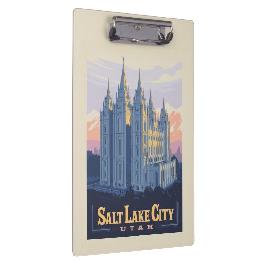 Salzsee-Tempel | Salt Lake City, Utah Klemmbrett (Rechts)