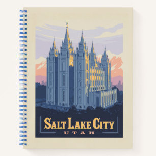 Salzsee-Tempel Salt Lake City, Utah Notizblock
