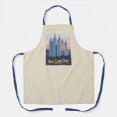 Salzsee-Tempel | Salt Lake City, Utah Schürze (Vorderseite)