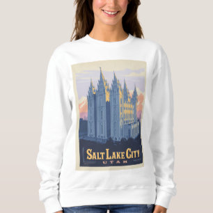 Salzsee-Tempel   Salt Lake City, Utah Sweatshirt