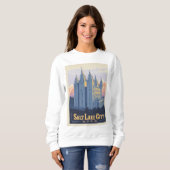 Salzsee-Tempel | Salt Lake City, Utah Sweatshirt (Vorne ganz)