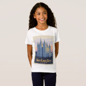 Salzsee-Tempel | Salt Lake City, Utah T-Shirt (Vorne ganz)
