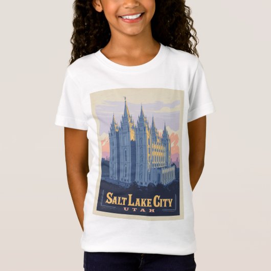 Salzsee-Tempel | Salt Lake City, Utah T-Shirt (Vorderseite)