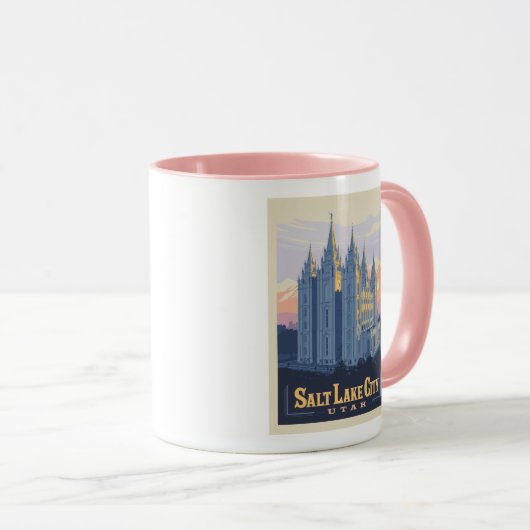 Salzsee-Tempel | Salt Lake City, Utah Tasse (VorderseiteRechts)