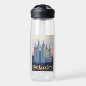 Salzsee-Tempel | Salt Lake City, Utah Trinkflasche (Vorne)