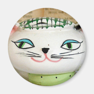 Salzstreuer in Form einer Katze von 1958 Magnet