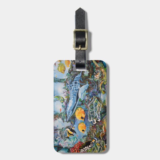 Salzwasser Gepäckanhänger (Vorderseite vertikal)