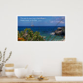 Salzwasser-Heilinsel und Schiffspopster Poster (Küche)