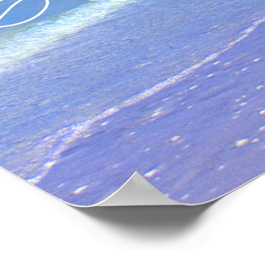 Salzwasser heilt alles poster (Ecke)