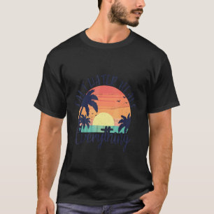 Salzwasser heilt alles Retro Vintage Sonnenunterga T-Shirt