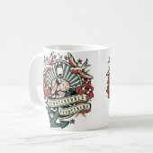 Salzwasser-Heilungen alles tätowierten Denker Kaffeetasse (Vorderseite Links)