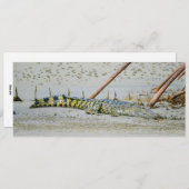 Salzwasser-Krokodil Feiertagskarte (Vorne/Hinten)