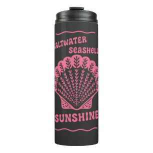 Salzwasser-Muscheln-Sonnenlicht-T-Shirt Thermosbecher