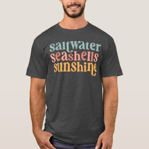 Salzwasser Muscheln Sonnenschein Sommer Strand Lie T-Shirt
