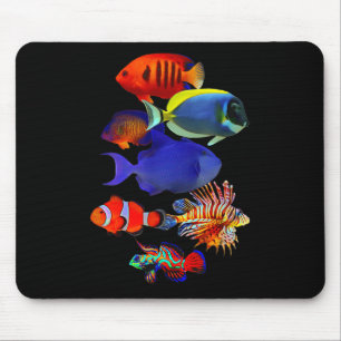 Salzwasser-Riff-Fischliebhaber Trigger Fish Manda Mousepad