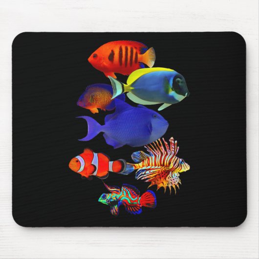Salzwasser-Riff-Fischliebhaber Trigger Fish Manda Mousepad (Vorne)